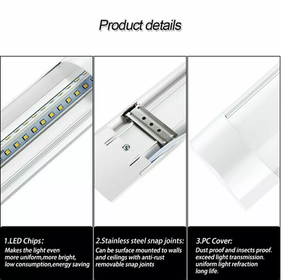 4FT LED SHOP LIGHT 4500K Daylight Fixture LED Ceiling Lights Garage Lamp