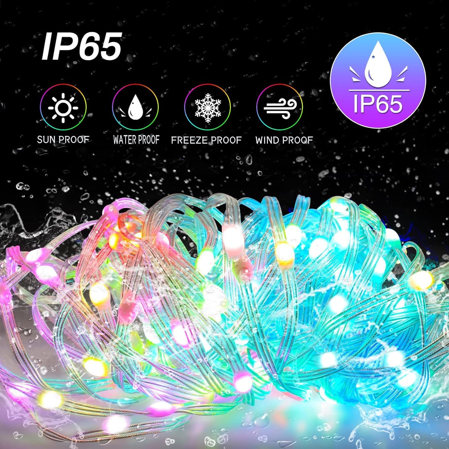 Fairy Lights 20M 200LED. App & Remote. Music Sync