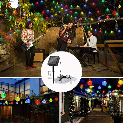 50 LED Solar Fairy Lights. Multi-Coloured. Waterproof. 23ft