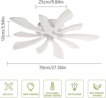 Modern LED Ceiling Light 48W Dimmable with Remote Control