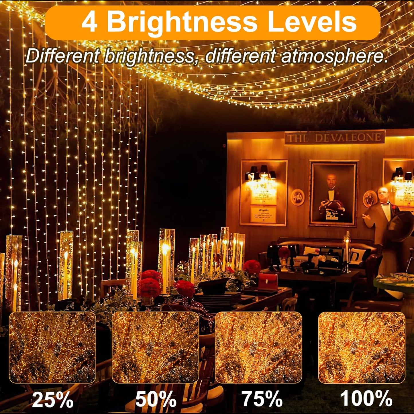 29.2M 220 LED Plug-in Fairy String Lights – Warm White. Remote. 8 Modes