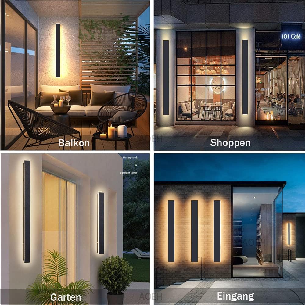 Modern Indoor Outdoor LED Wall Light