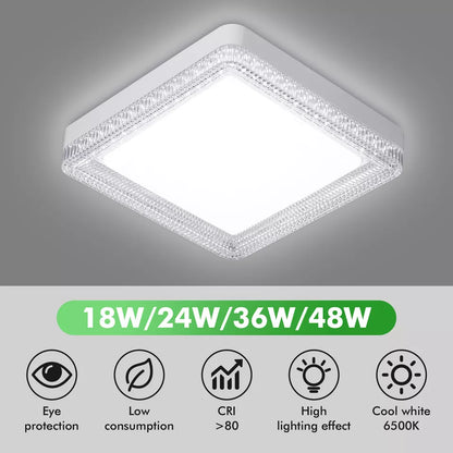 LED Round & Square Ceiling Light – 12W-48W. IP44