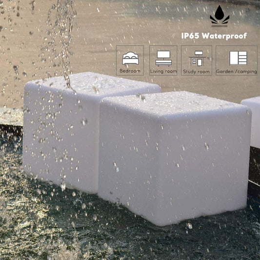 16 Waterproof Color Changing LED Cube Stool Lamp