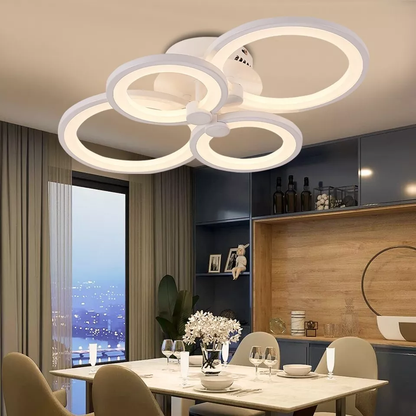 Modern Chic LED Ceiling Chandelier – Stainless Steel Pendant Light for Living Room & Bedroom