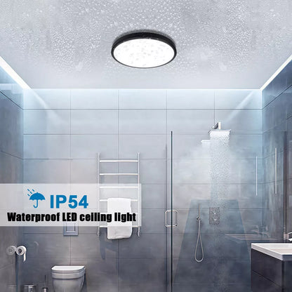 Modern Round LED Ceiling Light – 12W/18W. Waterproof. 6500K