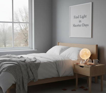 3D Printed Moon Lamp Touch Control Night Light