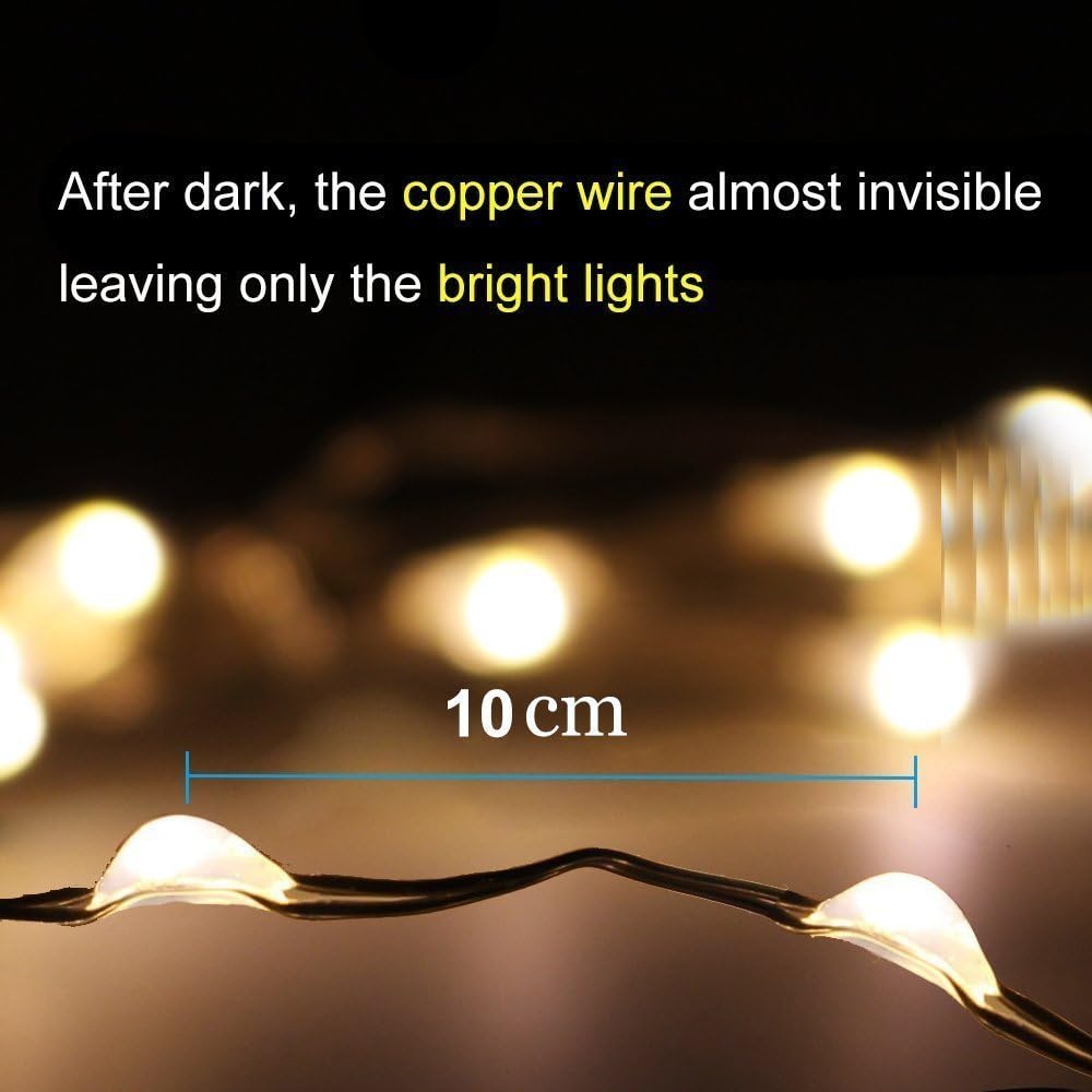 2 Pack 2M 20 LED Battery Operated Fairy String Lights