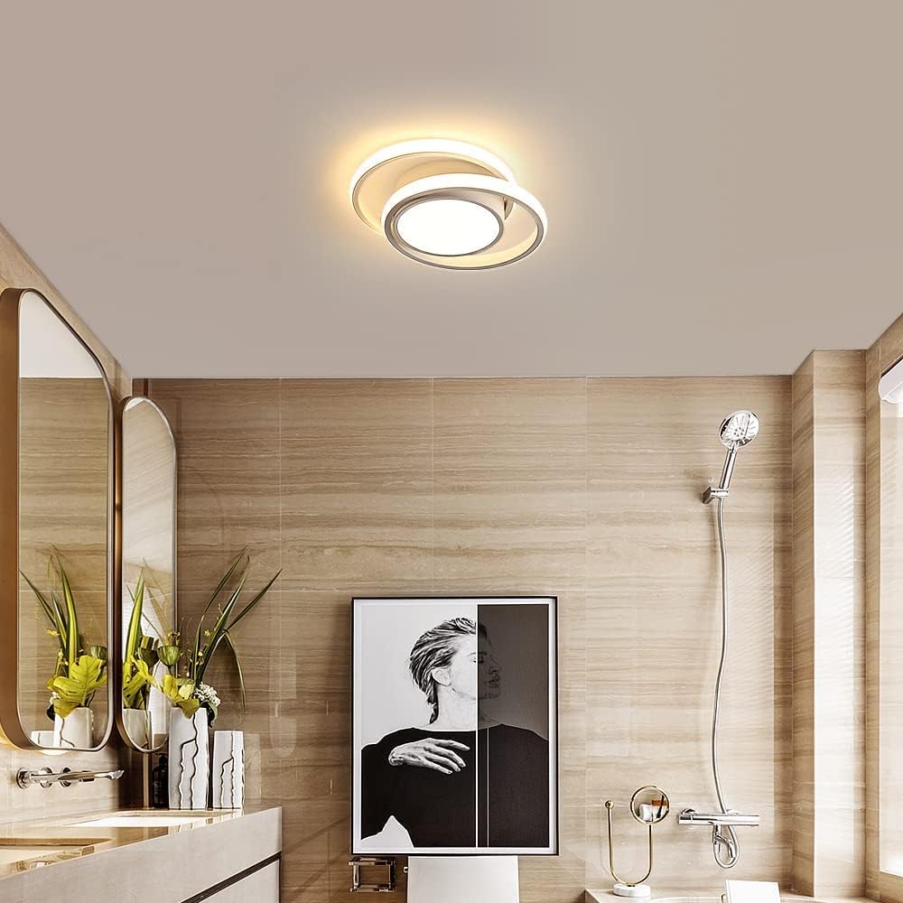 Modern LED Ceiling Lights 32W 2350lm. Warm White 3000K. Round Ceiling Lighting for Bedroom Hallway Balcony Corridor