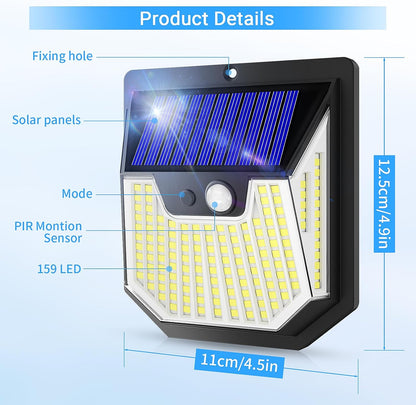 4-Pack Solar Motion Sensor Security Lights