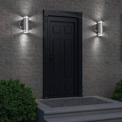 2x Outdoor Up Down Wall Lights