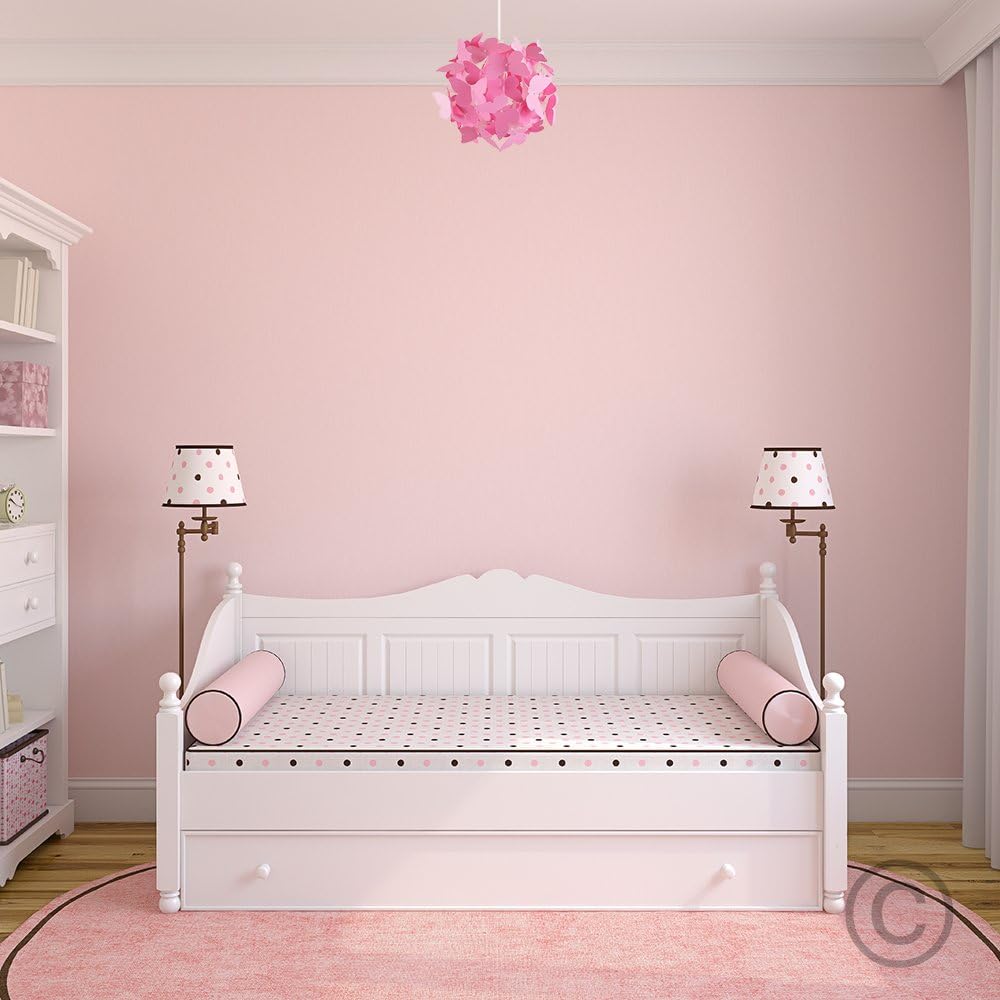 Modern Bright Pink Butterflies Ceiling Chandelier Lamp Shade | Pendant Lights. Home Décor & Improvement Essential