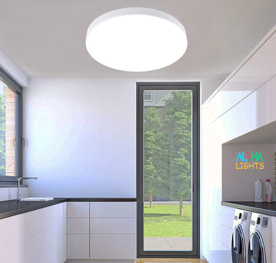 Bathroom Lights Ceiling. 18W Ceiling Lights 6000K Daylight White.120W Equivalent. Led Ceiling Light for Living Room. and More