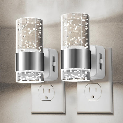Plug-in Night Light Acrylic Bubble Style