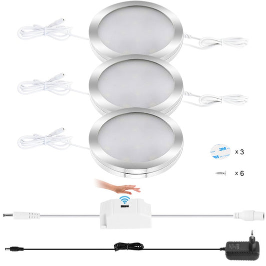 3 Pack 6000K Hand Wave Activated Under Cabinet Lights