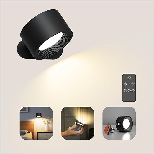 Battery Operated LED Wall Light. Adjustable. 3 Modes