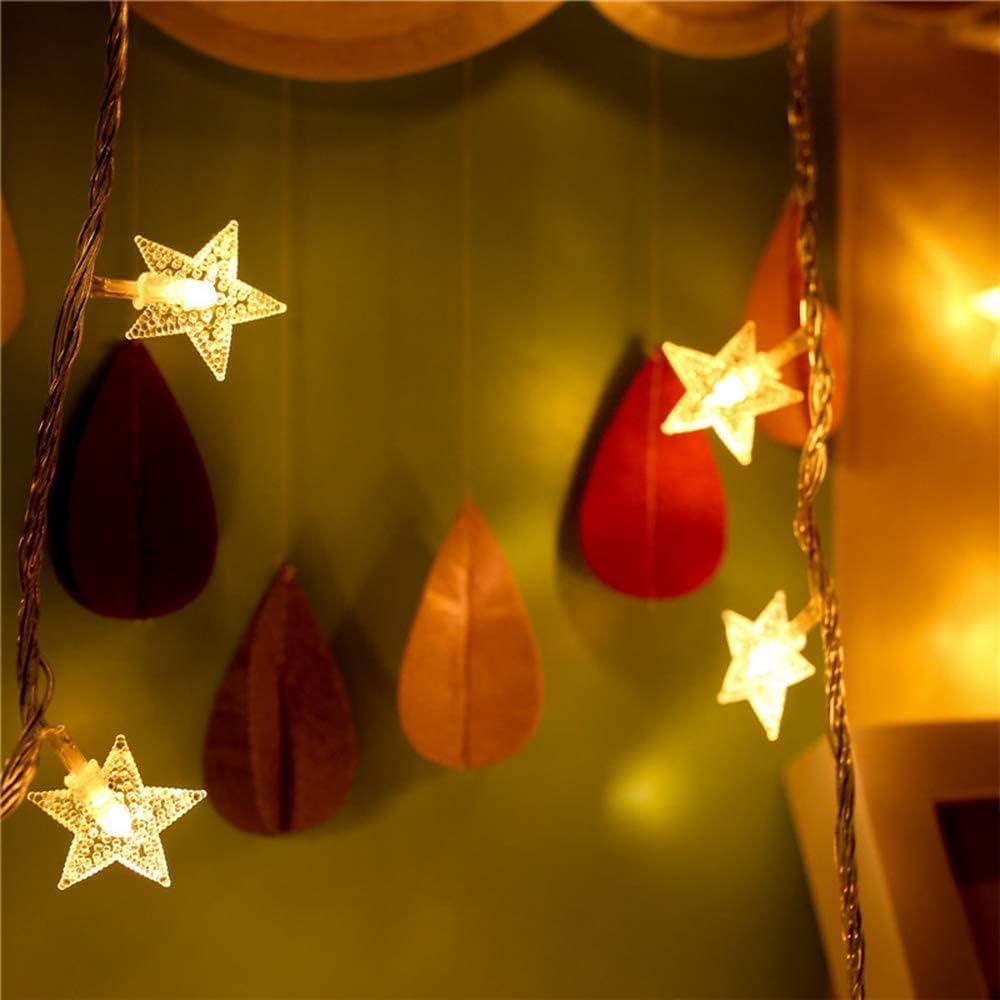 Clerance Sale -LED String Lights. Mains Powered 20 LED Star Christmas Lights with Remote Control 300cm. 8 Modes Fairy Lights for Girls Bedroom. Xmas Lights for Christmas Decoration Indoor Outdoor