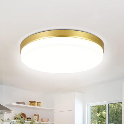 Gold LED Ceiling Light. 36W 4000K Natural White Round Ceiling Lamp 3240LM for Bathroom. Kitchen. Bedroom. Hallway. Utility Room. Laundry. Toilet. Porch. Ø23CM