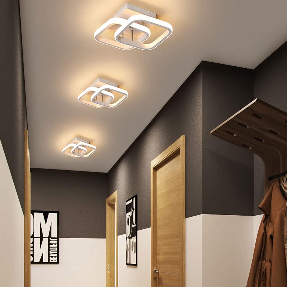 22W LED Ceiling Light Modern Square Dimmable Ceiling Lamp Fixture