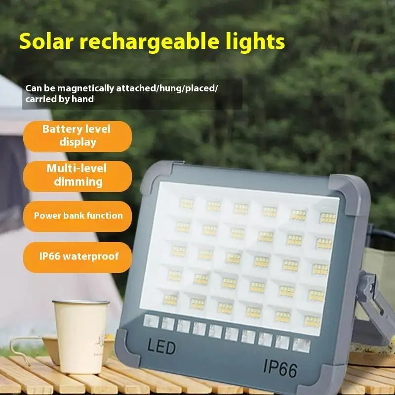 Portable Solar Rechargeable Strong Light Emergency Light Solar Floodlight Hanging