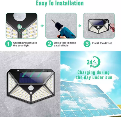4X Solar Power PIR Motion Sensor