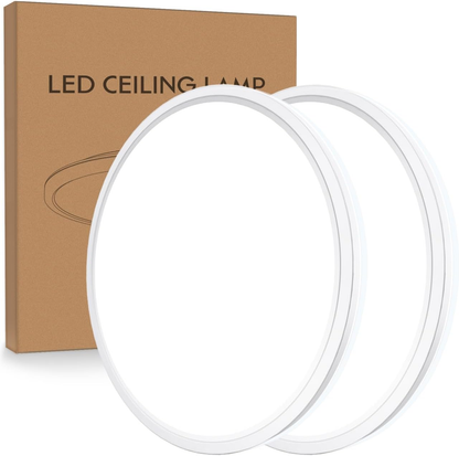 Dimmable LED Ceiling Light Panel – 24W. 2200LM. 3000K–6000K. IP54 Waterproof. Round Flush Mount for Bedroom. Bathroom. or Kitchen