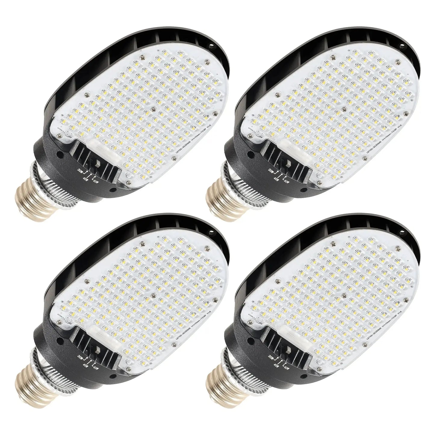 LED Corn Bulb E39 Base - 30/45/60W Selectable - Up to 8.400 Lumens 5000K Daylight - 200W MH/HPS Replacement - Commercial Retrofit Light for Parking Lot. Street & Wall Pack