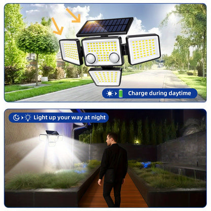3000LM 188 LED Motion Sensor Solar Light