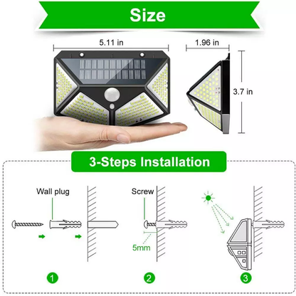 4X Solar Power PIR Motion Sensor