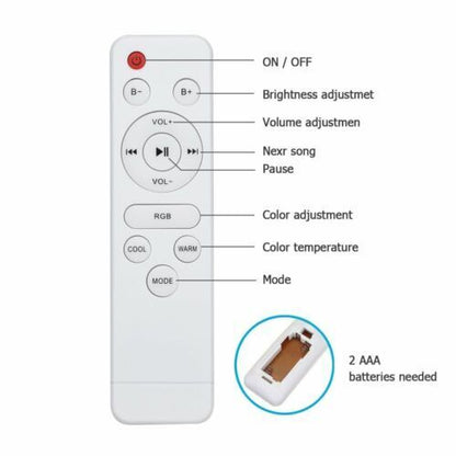 48W RGB LED Ceiling Light with Bluetooth Speaker & Remote. Music Sync. Dimmable & Smart App Control