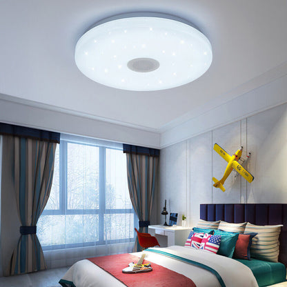 48W RGB LED Ceiling Light with Bluetooth Speaker & Remote. Music Sync. Dimmable & Smart App Control