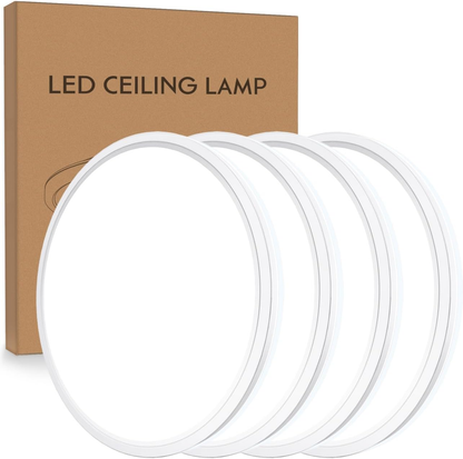 Dimmable LED Ceiling Light Panel – 24W. 2200LM. 3000K–6000K. IP54 Waterproof. Round Flush Mount for Bedroom. Bathroom. or Kitchen