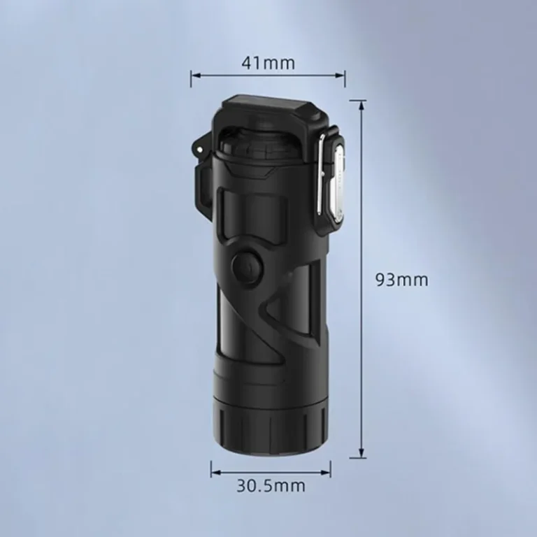 Waterproof Electric Lighter With LED Flashlight