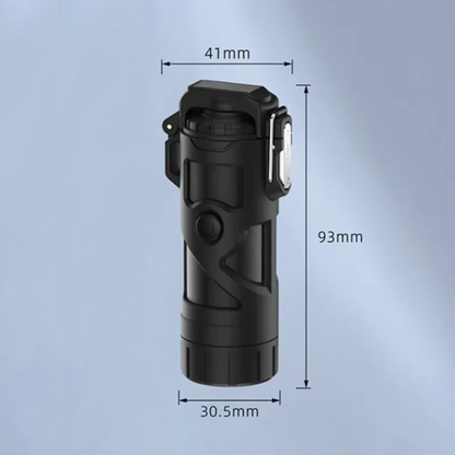 Waterproof Electric Lighter With LED Flashlight