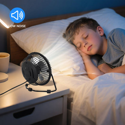 High Velocity Personal Desk Fan with Two Charging Options