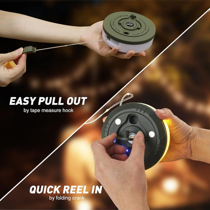 Retractable Camping String Lights. 32FT. 100 RGBW LEDs