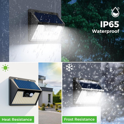 Outdoor Solar Security Lights with Motion Detection – Waterproof. 3 Adjustable Modes for Garden & Fence