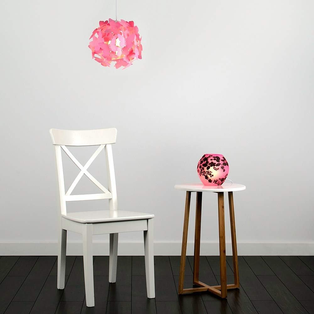 Modern Bright Pink Butterflies Ceiling Chandelier Lamp Shade | Pendant Lights. Home Décor & Improvement Essential