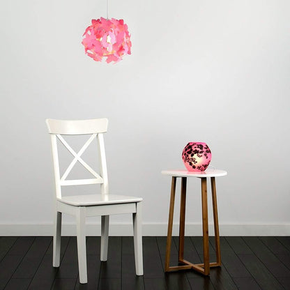 Modern Bright Pink Butterflies Ceiling Chandelier Lamp Shade | Pendant Lights. Home Décor & Improvement Essential