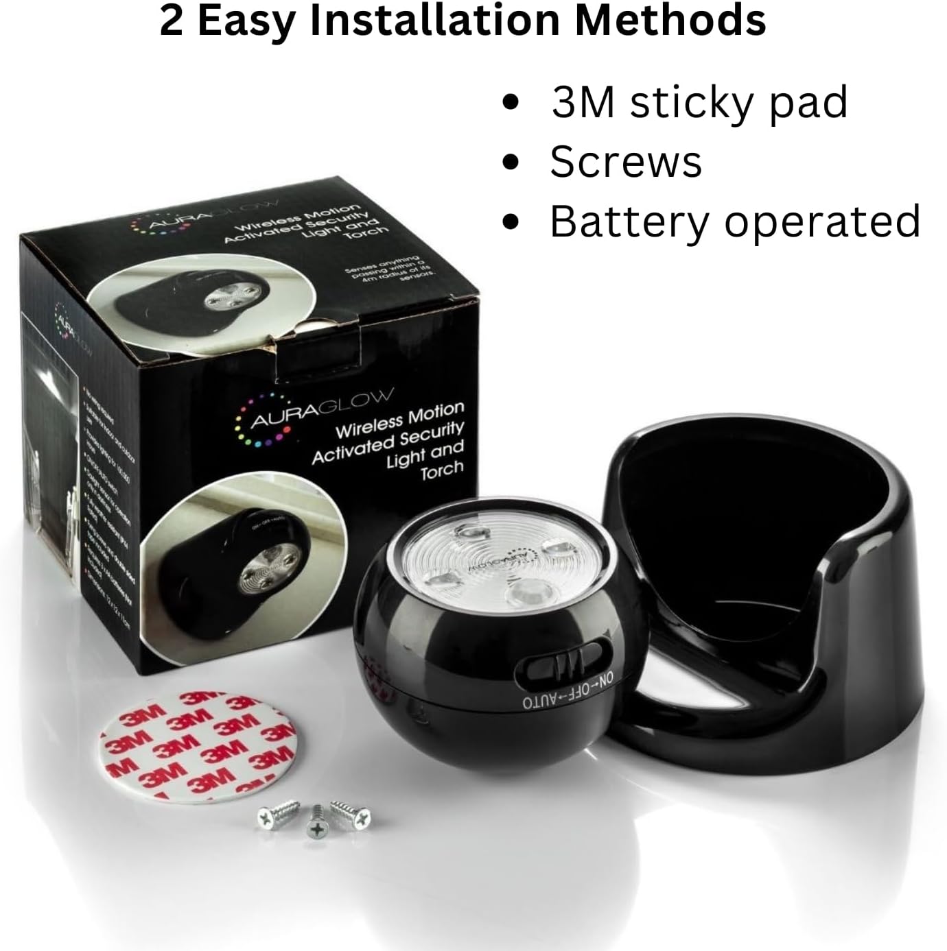 Motion Sensor Light – Battery Powered. Cordless Design