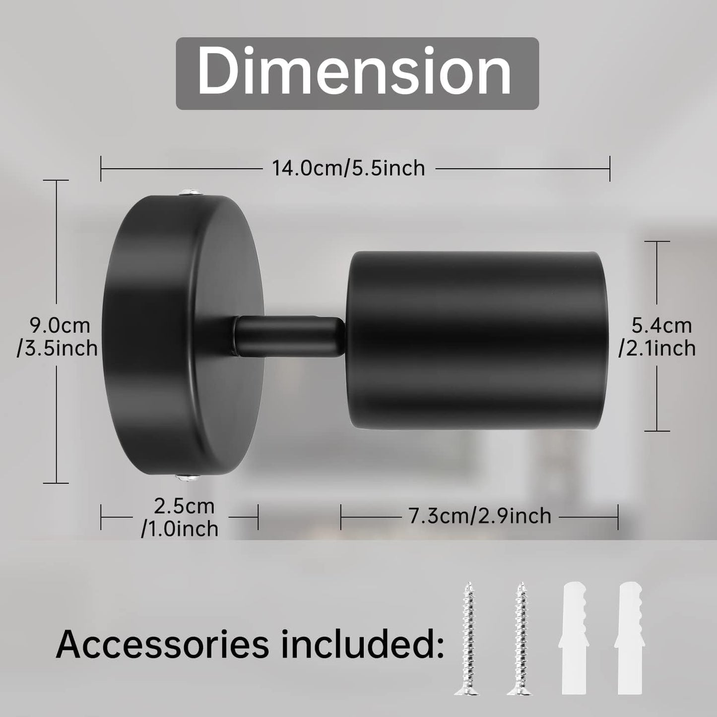 Adjustable Spot Light with GU10 Socket