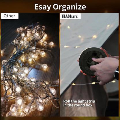 Rechargeable Camping String Lights – 20M. Portable. Multi-Mode