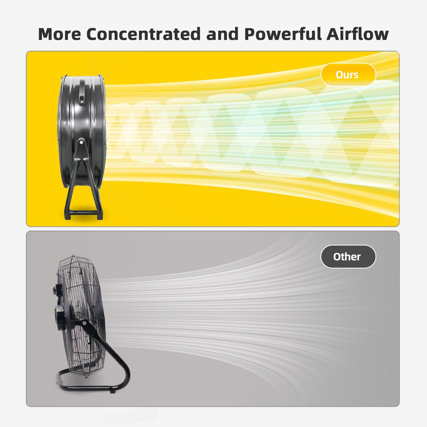 24 inch High Velocity Industrial Drum Fan with Adjustable Tilt
