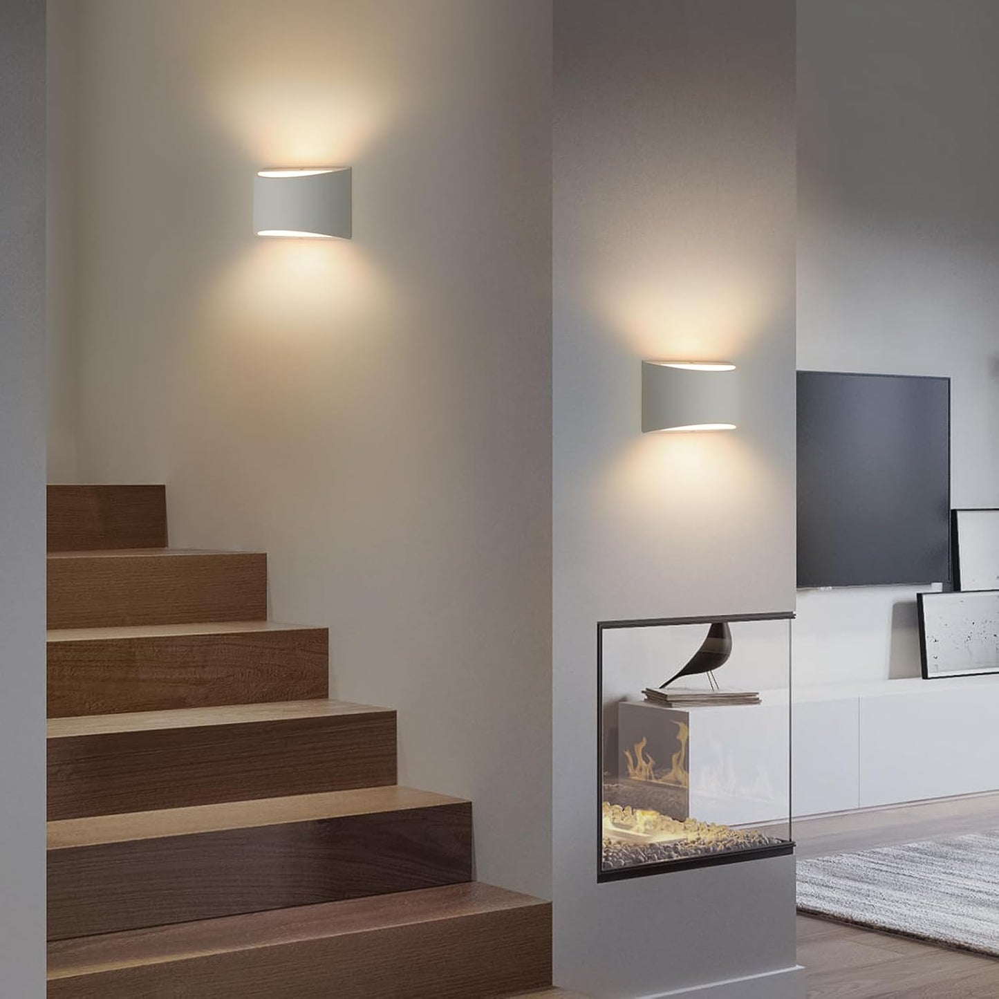 Modern LED Plaster Wall Light with G9 Bulb Included
