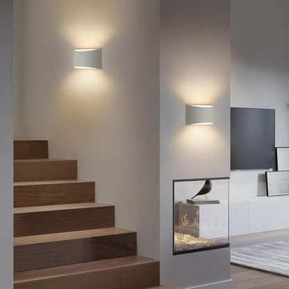 Modern LED Plaster Wall Light with G9 Bulb Included