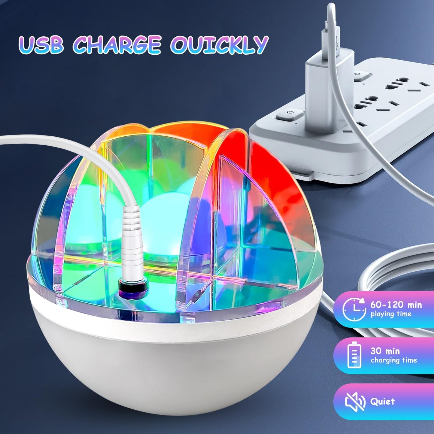 Northern Lights Aurora Projector with Rotating Roly-Poly Design