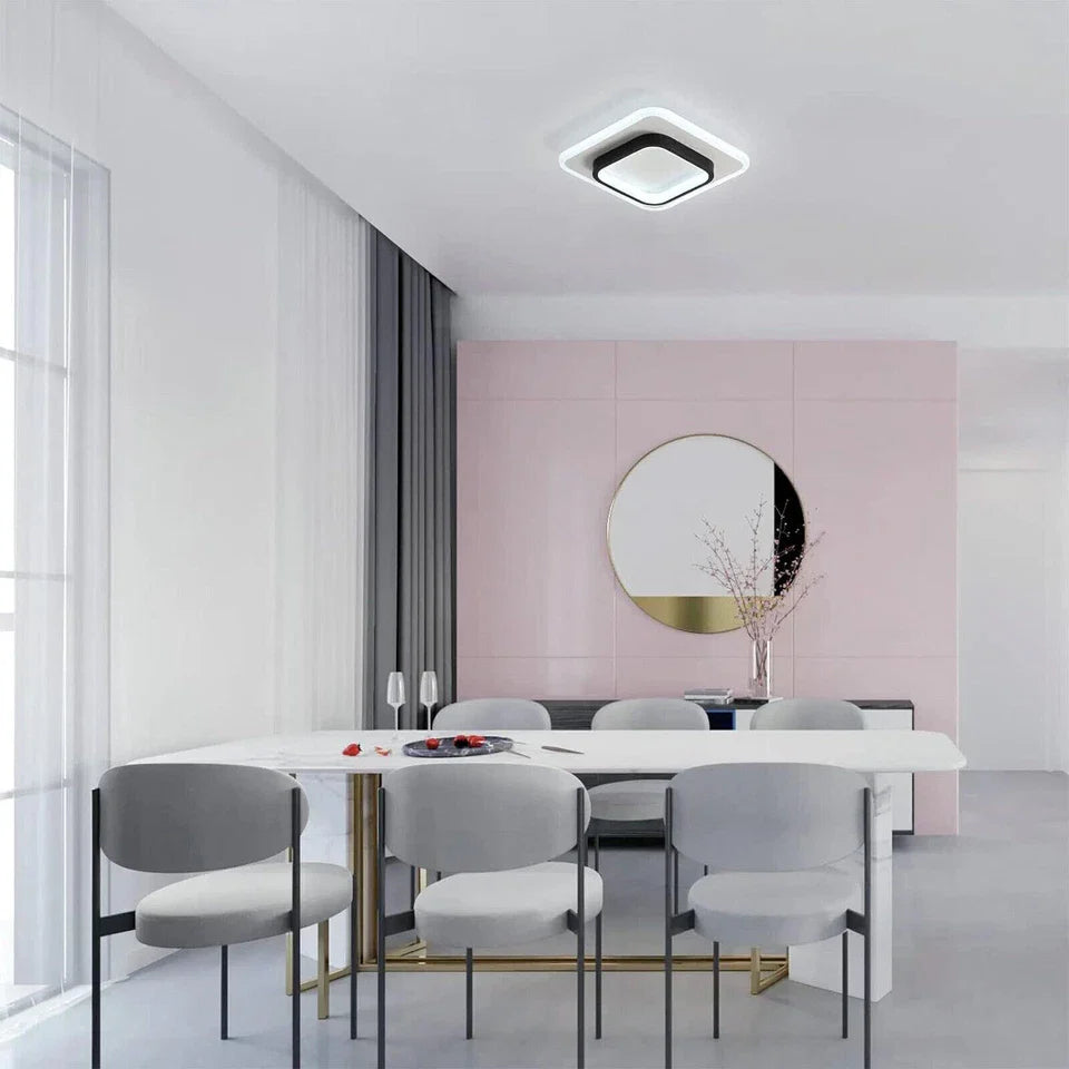 Modern LED Ceiling Light – Square Panel Downlight for Bathroom. Kitchen. Bedroom | Energy Efficient A+++ | 3000K-6500K