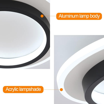 Modern Round LED Flush Mount Ceiling Light – Circle Flat Lamp for Hallway