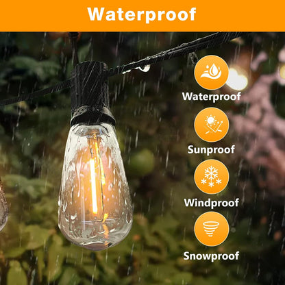 49ft LED Filament Festoon Lights