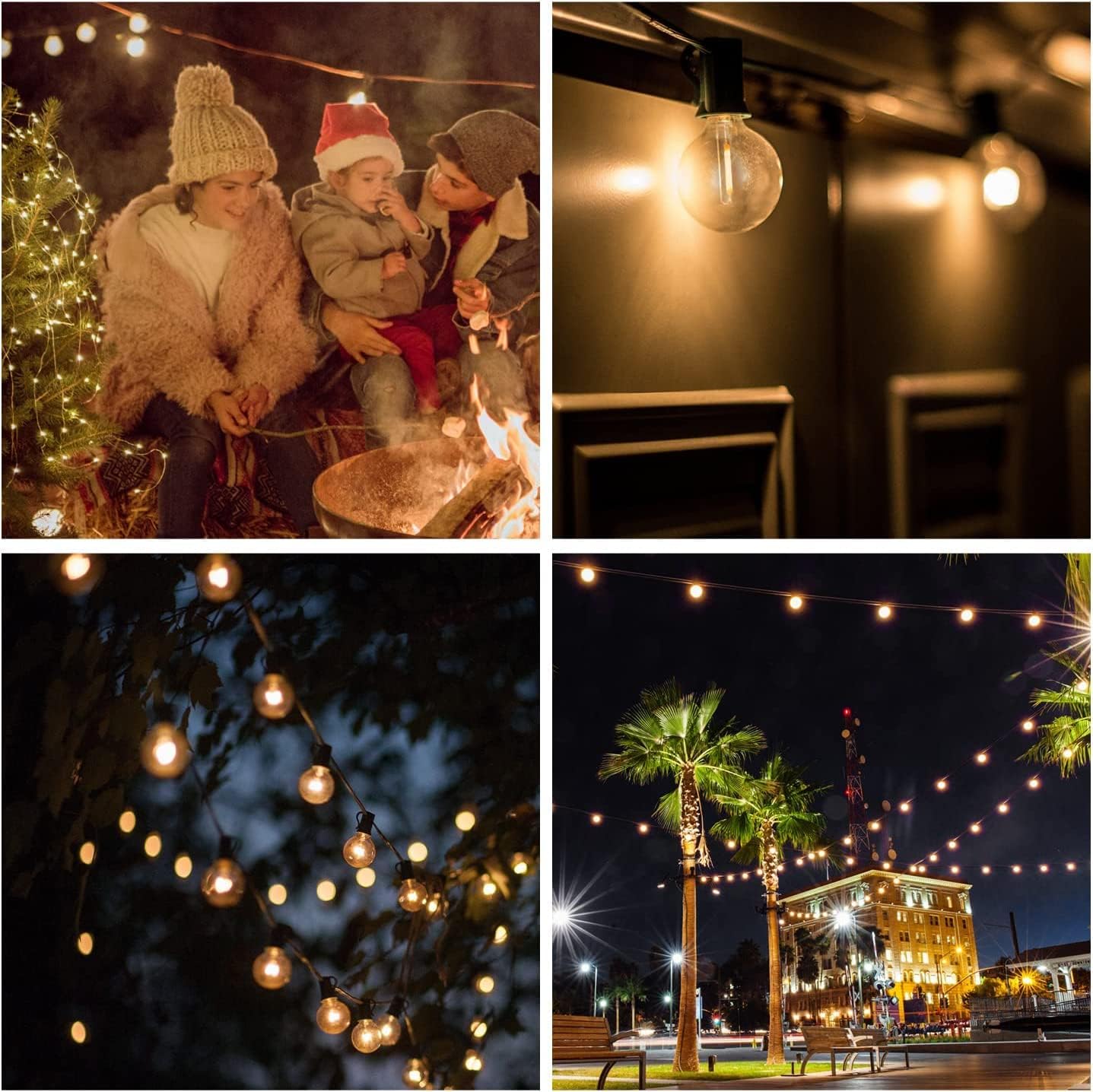 19M Outdoor Festoon Lights – G40 LED. Waterproof. Safe
